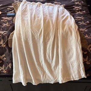 Abercrombie & Fitch Cream Maxi Top and Skirt set